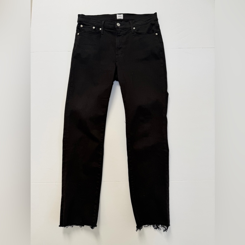 Edwin Black Mid-Rise Denim Jeans -size 28